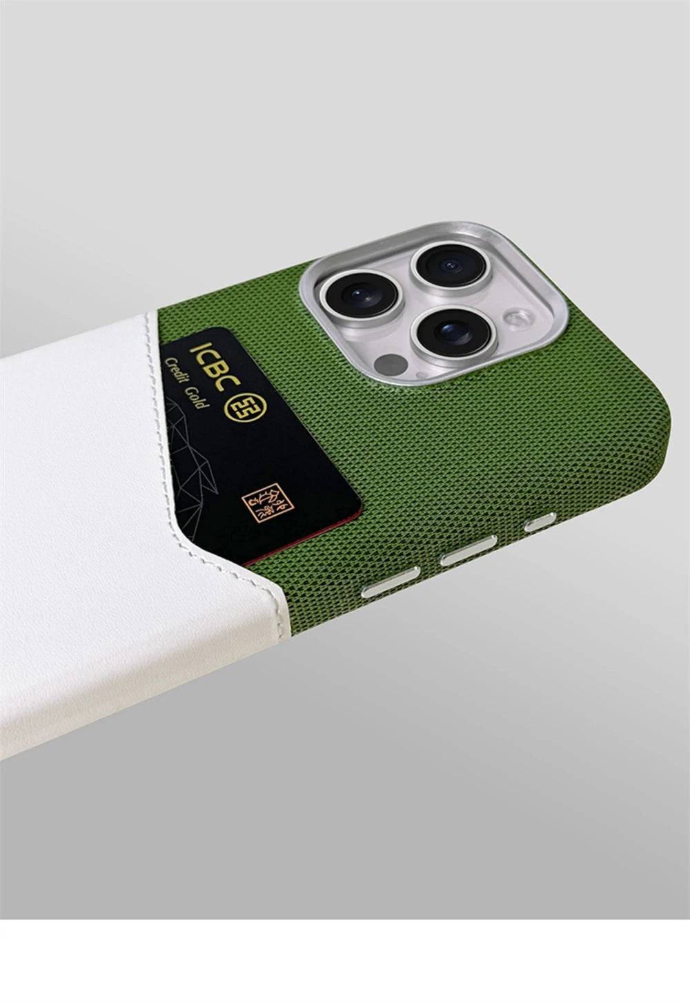 Hit Color Card Holder Leather Case For iPhone 18 17 Pro Max 16 15 14 Plus 13 12 For MagSafe Wireless Charging Alloy Lens Cover