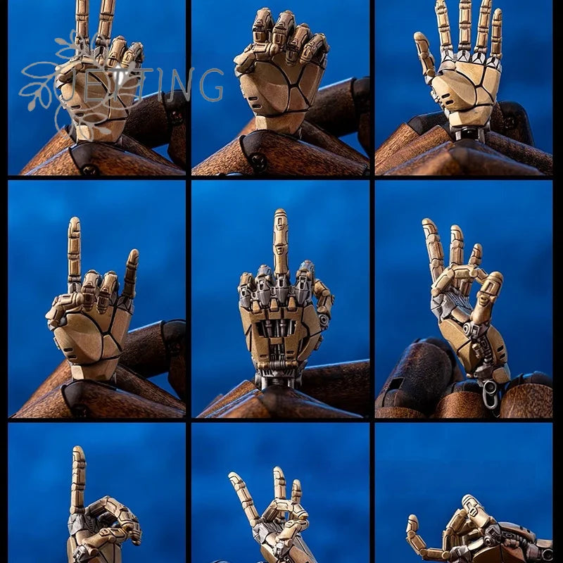 Hot Mechanical Bionic Hand Pendant With Chain For Men Women Creative Movable Finger Joints Robot Hand Necklace Jewelry