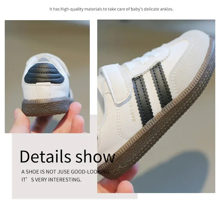 Children's Sneakers Boy Spring Autumn Causal Kid Running Walking Shoes Fashion Versatile Girls Tennis Shoes Soft Soled Hook Loop