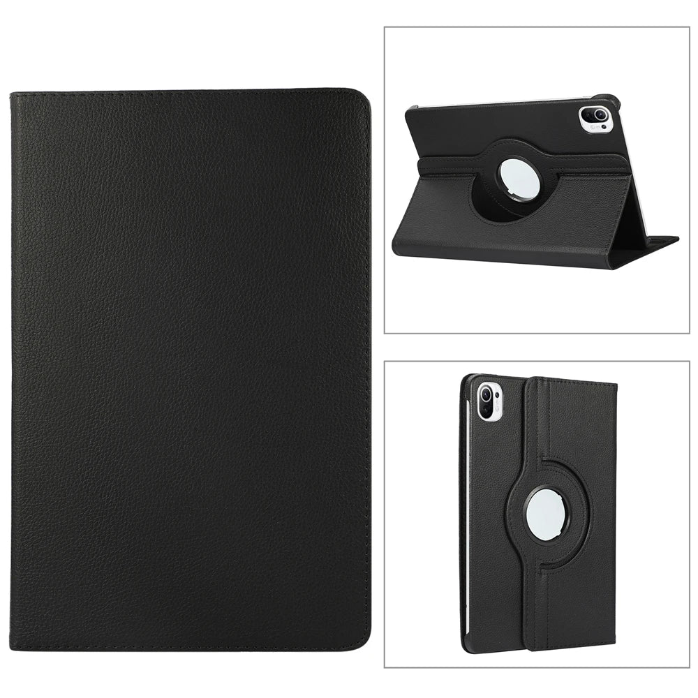 360 Degree Rotating Case For Xiaomi RedMi Pad 2 SE 11 10.61"Stand Cover Xiaomi pad 5 6 11 Pad 7 Pro 11.2 PU Leather Tablet Cases