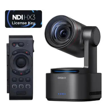 OBSBOT Tail 2 PTZR NDI Camera 4K@60FPS, Pro AI Tracking, 1/1.5" CMOS, 50MP, 5X Optical Zoom, 12X Hybrid Zoom, SDI/HDMI/IP/USB 3.