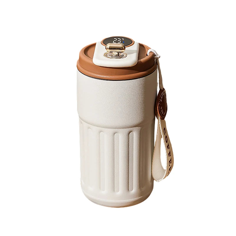 450Ml Insulated Cup 316 Stainless Steel Coffee Cup Temperature Digital Display Portable Sport Water Bottle Universal Water Cup