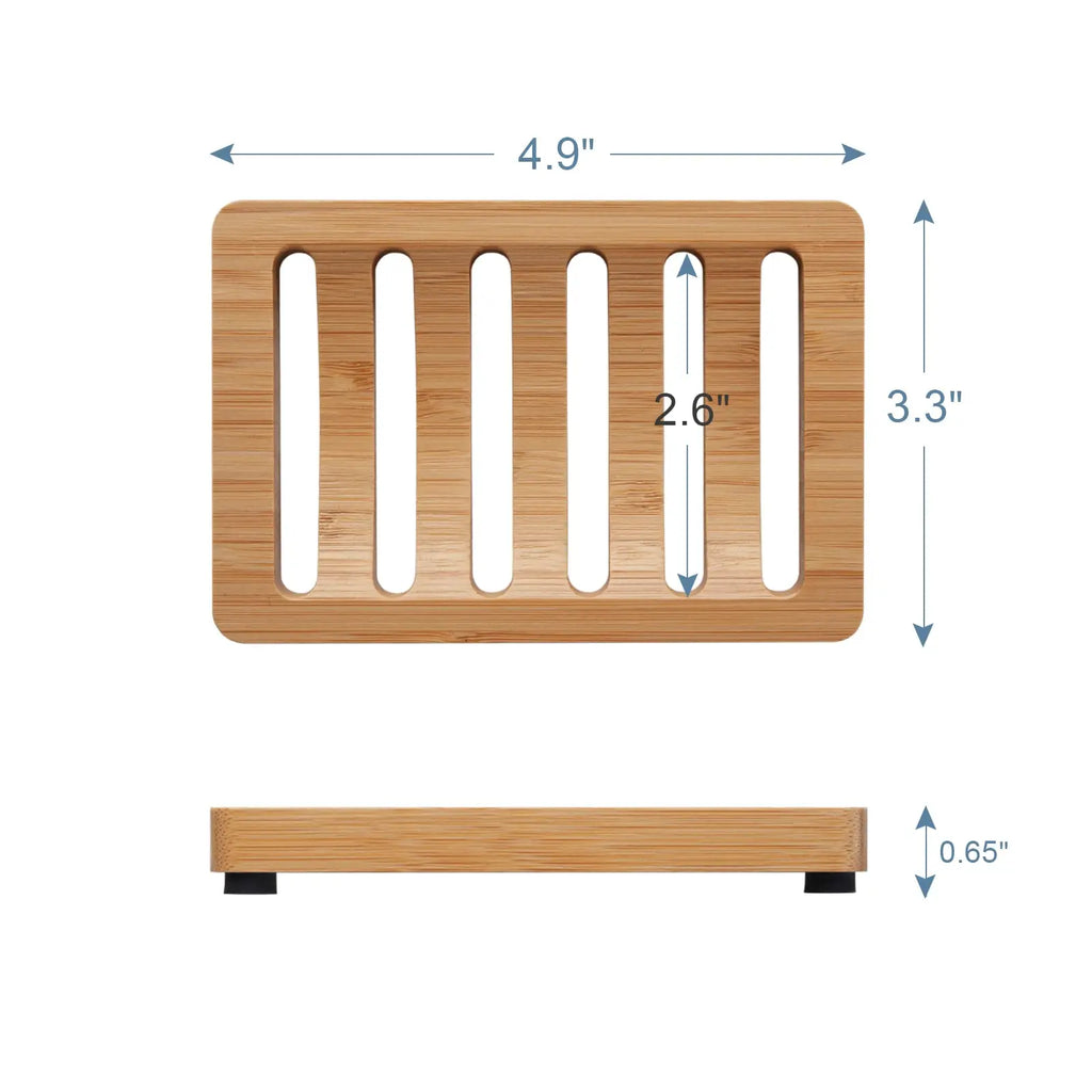 Bamboo Case Tray Wooden Prevent Mildew Drain Soap Box Natural Bamboo Dishes Bath Soap Holder Container Bathroom Washroom Tools