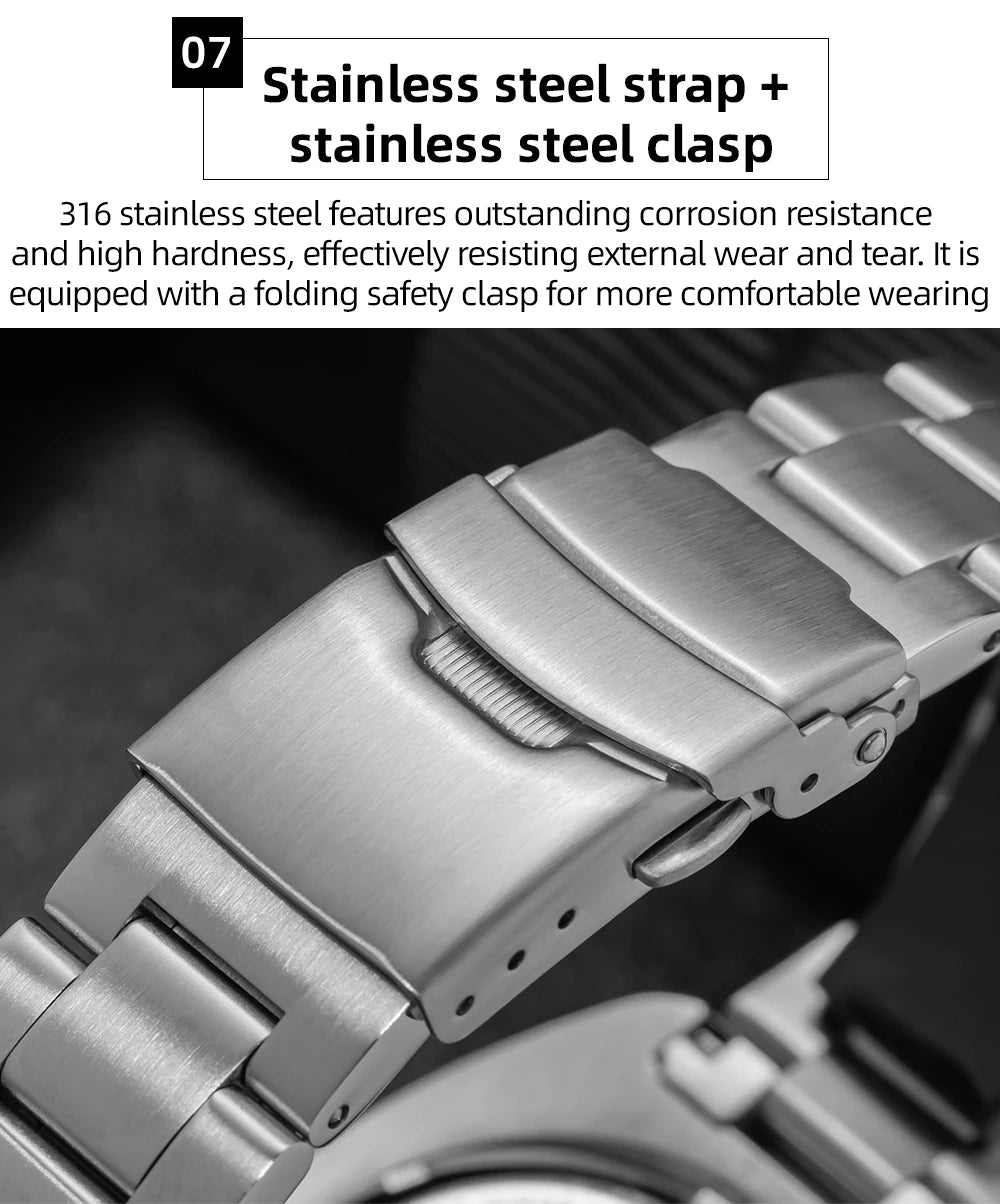 ADDIESDIVE New AD2511 Men's Quartz Watches 41mm Turtle Design Sapphire Glass AR Coated BGW9 Luminous Waterproof 200M Diver Watch