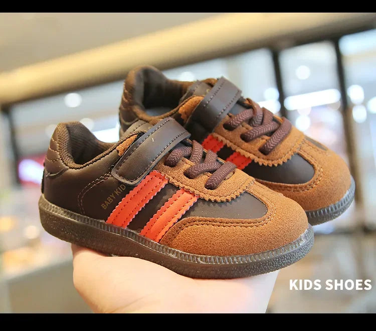 Children's Sneakers Boy Spring Autumn Causal Kid Running Walking Shoes Fashion Versatile Girls Tennis Shoes Soft Soled Hook Loop