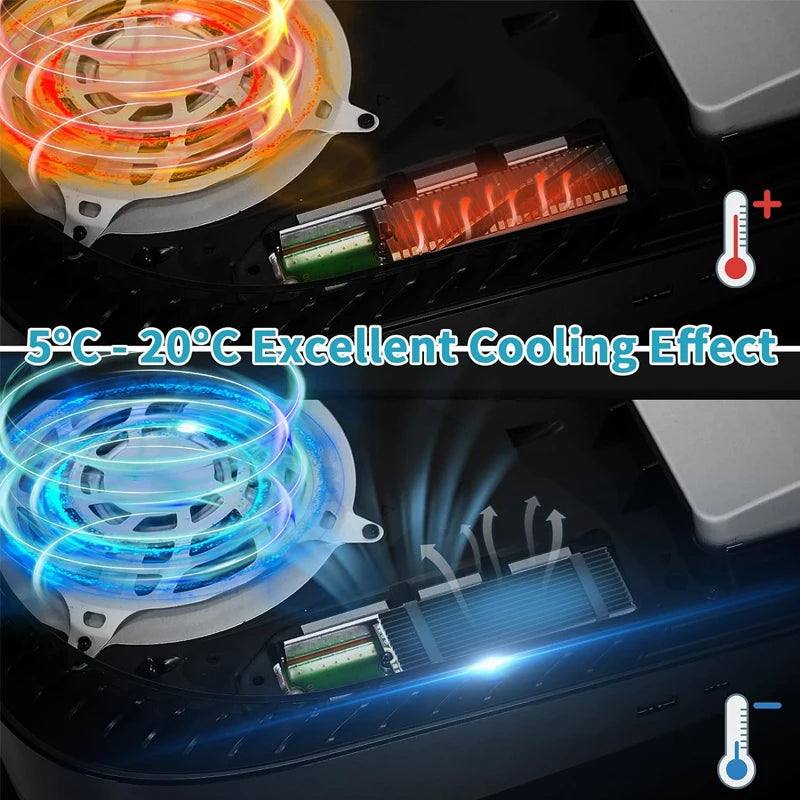 M.2 Heatsink Heatsink with Thermal Silicone Pads 2280 SSD Heatsink with 2 Black Rubber Straps For PC/PS5 M.2 SATA SSD