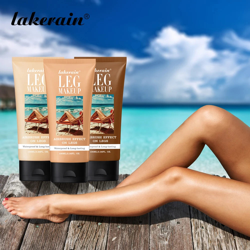 100ml Leg Makeup Long-lasting Waterproof And Anti-Transfer Concealer Even Skin Tone Wheat Tan Brown Liquid Foundation