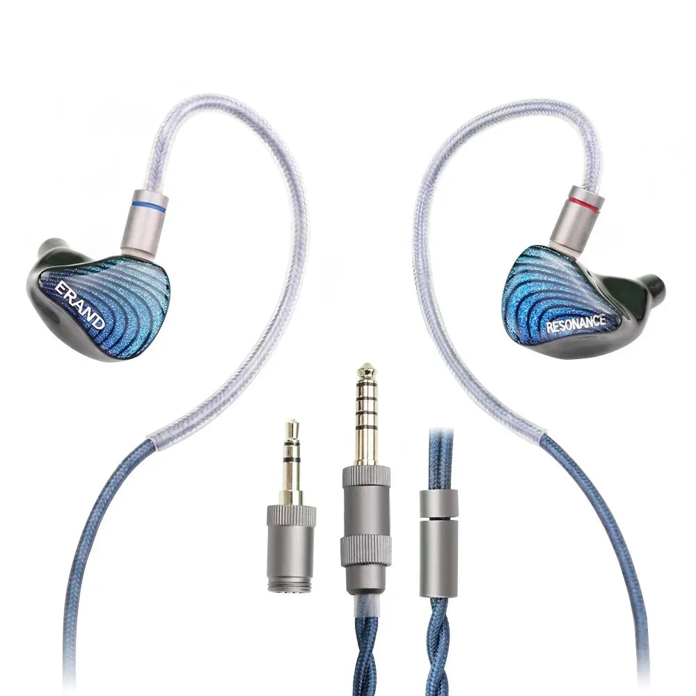ERAND RESONANCE 5 2DD+2BA+1MP Hybrid IEMs 5-Way Crossover 5-Driver 106dB HIFI In-ear Monitor Earphones 3.5mm+4.4mm