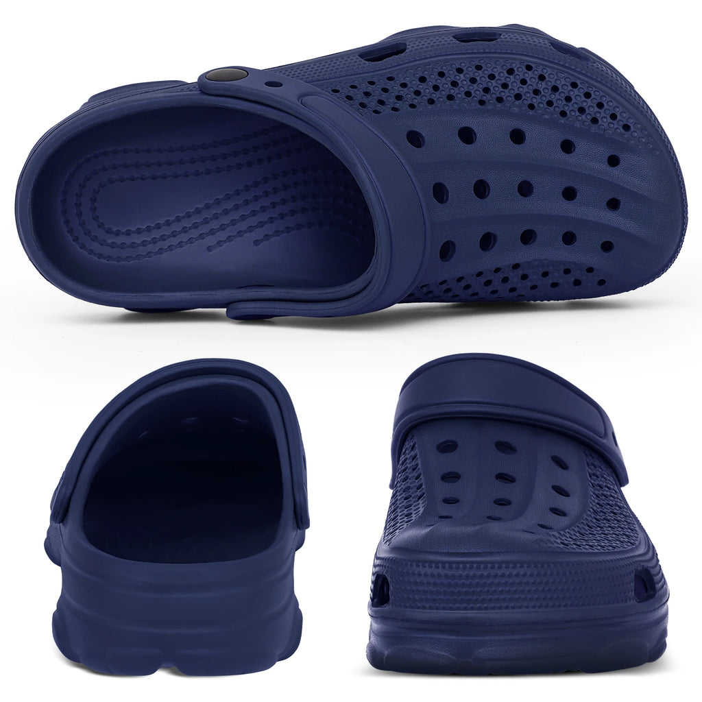 Comwarm Men Clogs Slippers Breathable Garden Sandals Non-Slip Comfort Beach Shoes Men Sandals Indoor Outdoor Casual Fishing Shoe
