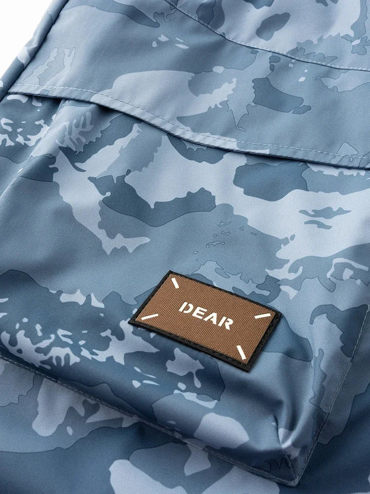 Outdoor Men's Camouflage Tactical Jacket Spring Autumn Lightweight Waterproof Windproof Breathable Mountaineering Fishing Jacket