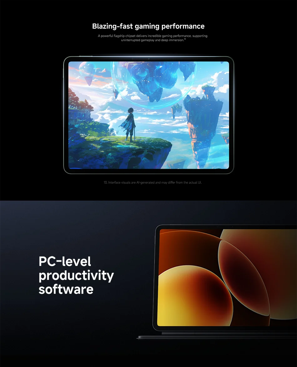 Xiaomi Pad 8 11.2-inch Global Version,Xiaomi HyperOS 3,Snapdragon®8s 4th Generation Chip,9200mAh Battery, 3.2K clear display