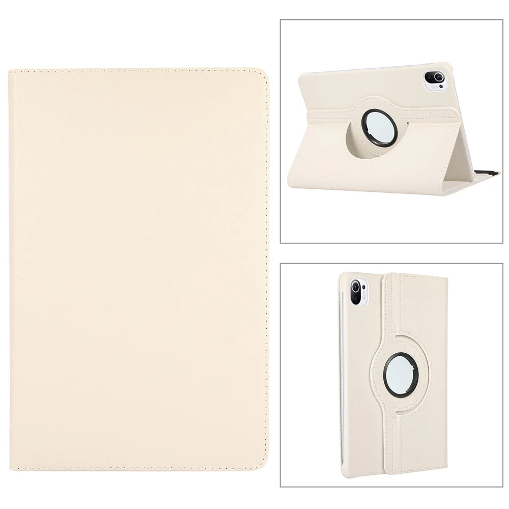 360 Degree Rotating Case For Xiaomi RedMi Pad 2 SE 11 10.61"Stand Cover Xiaomi pad 5 6 11 Pad 7 Pro 11.2 PU Leather Tablet Cases