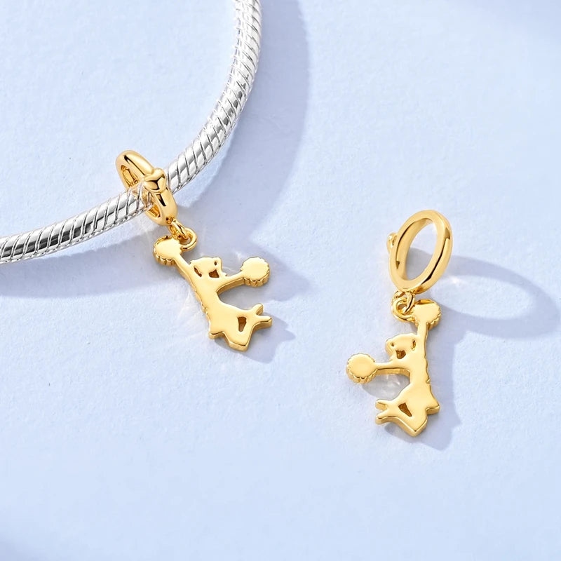 925 Sterling Silver Charms Pendant Beaded Fit Bracelet DIY Boy Girl Family Friendship Charm Making for Women's Fine Jewelry Gift