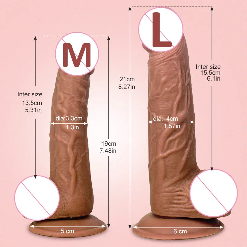 Dildo Realistic Penis With Strong Suction Cup Soft Dildo, Sex Toy For Female Masturbation Adult Supplies