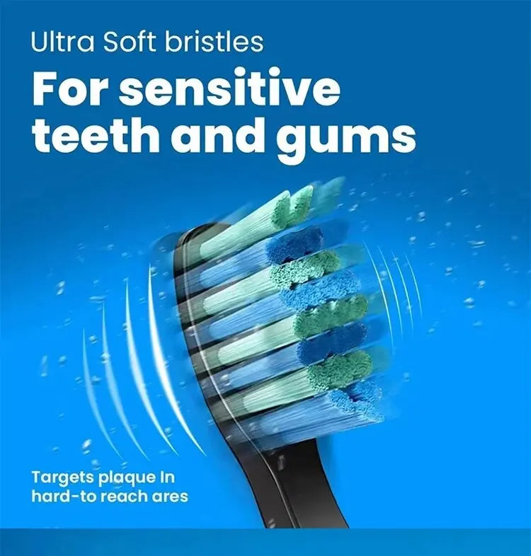 Tooth Brush Head For Seago-507B/908/909/917/610/659/719/910/575/551/548 Electric Toothbrush Deep Clean Dupont Bristle Brush Head
