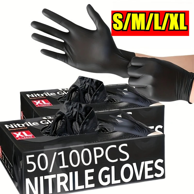 Disposable Nitrile Waterproof Gloves Dish Washing Kitchen Household Gloves Dog Wash Cleaning Glove for Food Working Latex Gloves