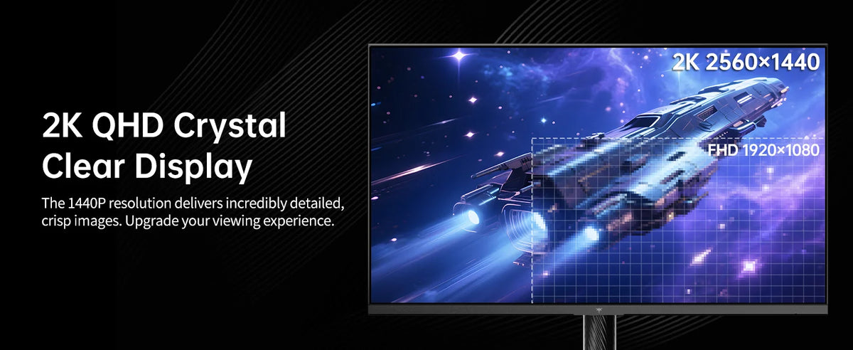 Ktc Mini Led Monitor 27 Inch |     Gaming Monitor |     2K@180Hz Qhd (2560X1440P) |     Vesa Display Hdr1400 |     1Ms |     Adaptive Sync |     148% Sr