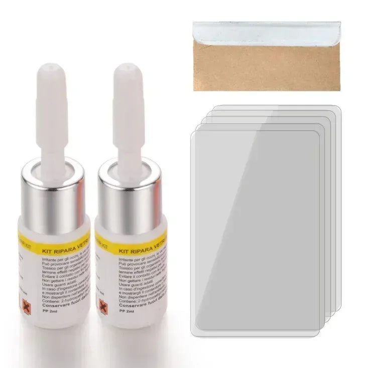 Car Glass Scratch Repair Fluid Agent Set Windscreen Window Glass Nano Scratch Crack CrackResin Repair Agent Tools