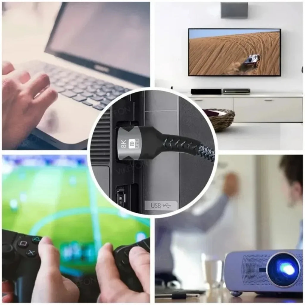 8K HDMI-Compatible Cable 4K@120Hz 8K@60Hz Cable 48Gbps Adapter For RTX 3080 eARC HDR Video Cable PC Laptop TV box PS5
