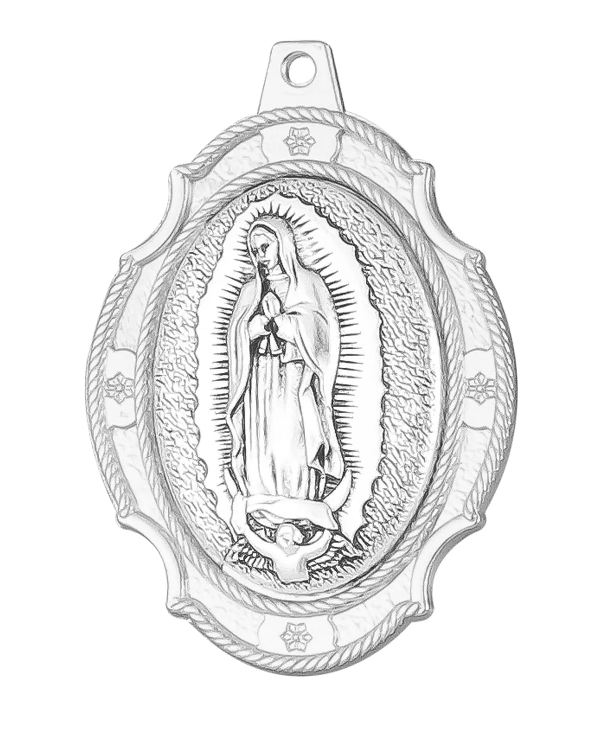 10 Styles 3 Colors Holy Icon Our Lady of Mount Carmel Miracle Madonna Pio Sacred Heart Jesus Pendant DIY Religious Keychain Part