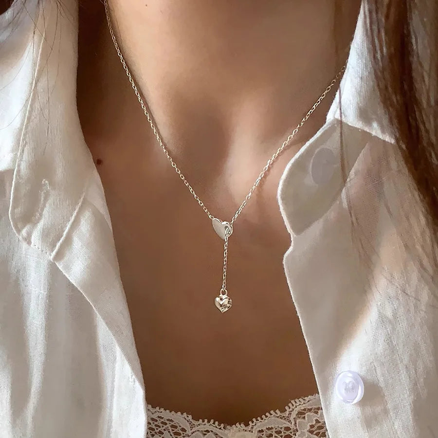 925 Silver Necklace Punk Wealth Good Wish Matte Ball Bread OT Clasp Stackable for Women Girl Jewelry Gift Dropshipping Wholesale
