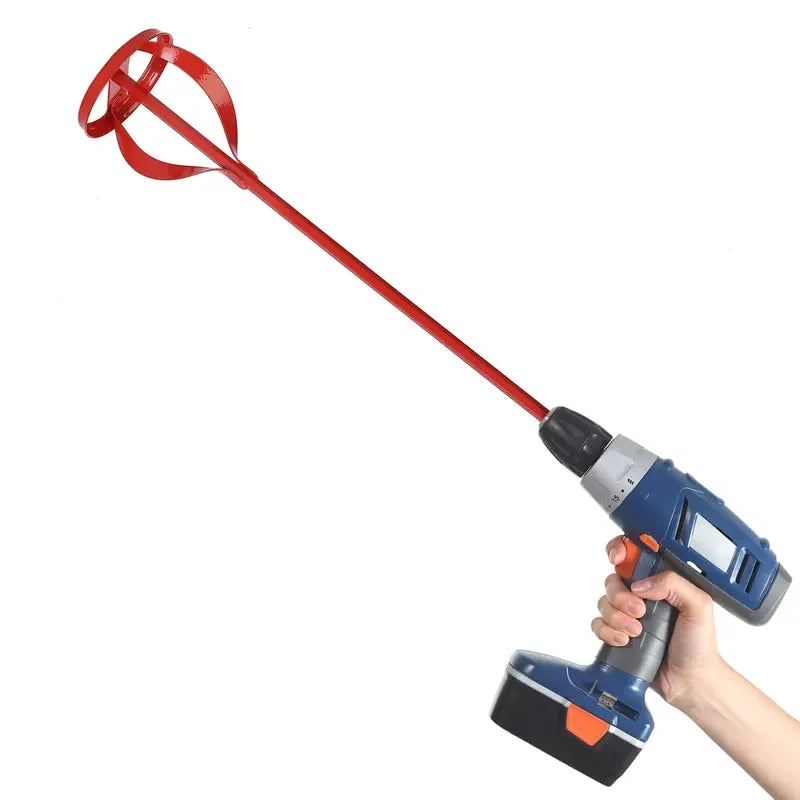 Hexagon Shaft Plaster Paint Mixer Mixing Paddle Rod For Electric Drill Construction Agitator Putty Cement Grouting Mortar Tool