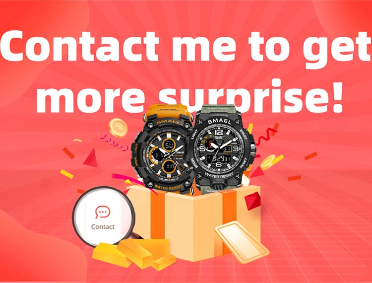 Military Watch Sport Waterproof 50M Stopwatch Analog Digital Wristwatches Week Display Alarm Clock 8053 Digital Watches Mens