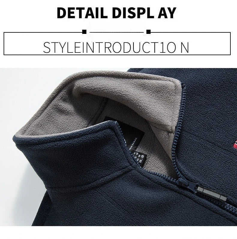 Casaco de Inverno Novo para Homem, Polar Grosso, Design de Qualidade para Exterior, Quente, Moda Masculina, Vestuário de Outono