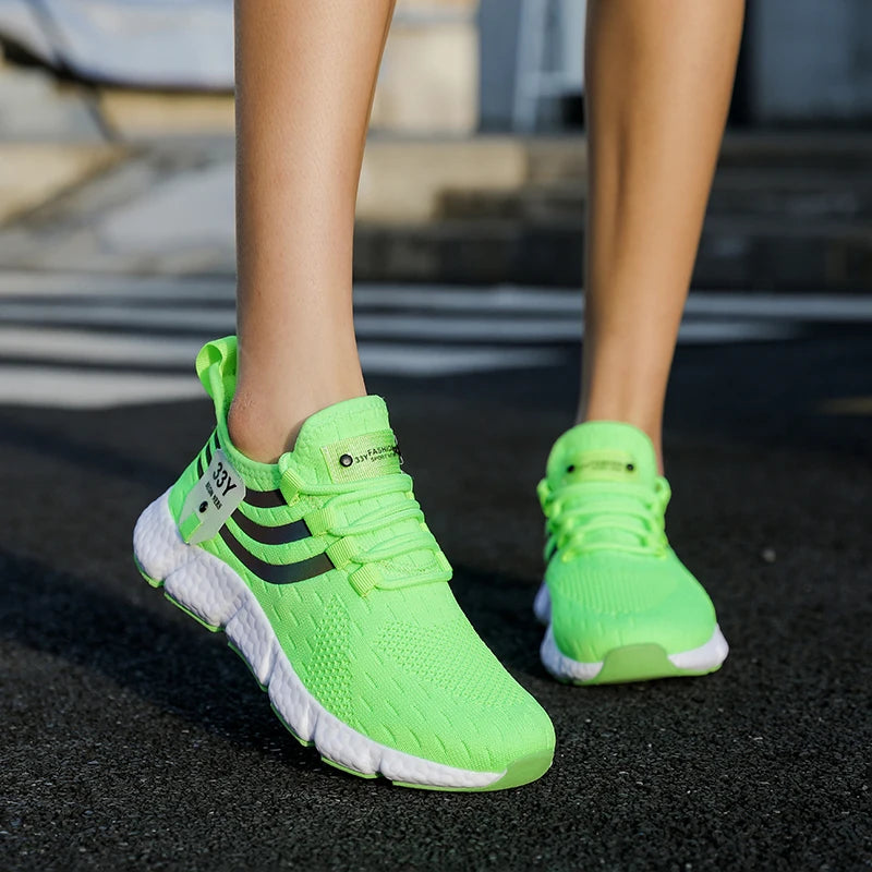 Men Casual Sport Shoes Breathable Lightweight Sneakers Outdoor Mesh Black Running Shoes Athletic Jogging Tenis Walking Shoes