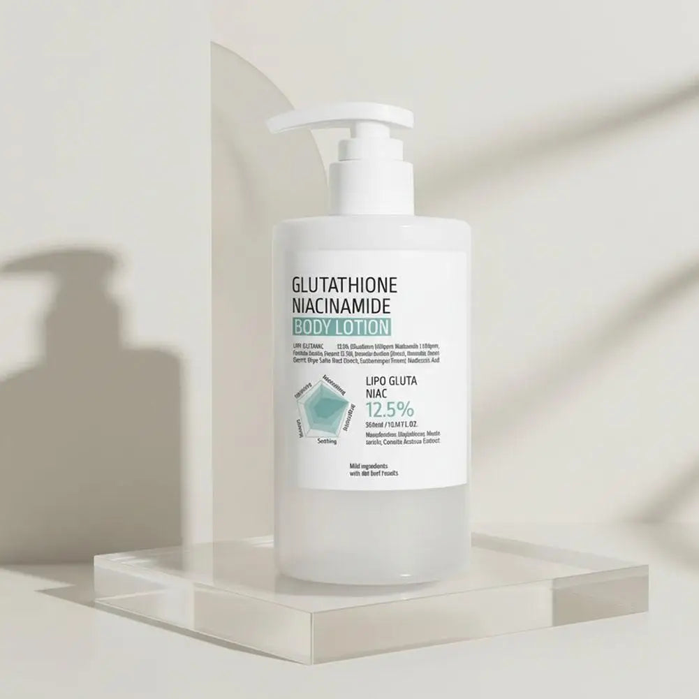 Glutathione Niacinamide Nourishing Body Lotion 300ml Deep Hydrating Gentle Cream Brightening Repair Rough Dry Body Skin Care