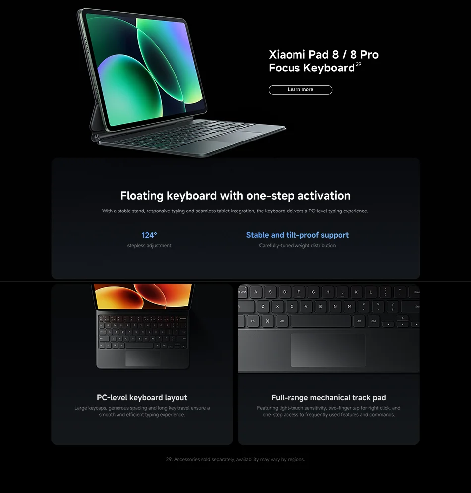 Xiaomi Pad 8 11.2-inch Global Version,Xiaomi HyperOS 3,Snapdragon®8s 4th Generation Chip,9200mAh Battery, 3.2K clear display