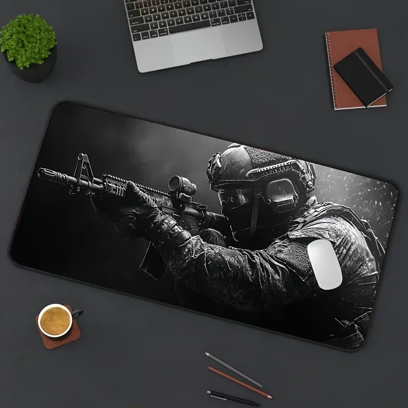 Cool E-sports Speed Large Tactical Soldier Mouse Pad Non-Slip XXL Desk Pad Gaming Accessories Home and FPS CSGO Gamer Mouse Mat