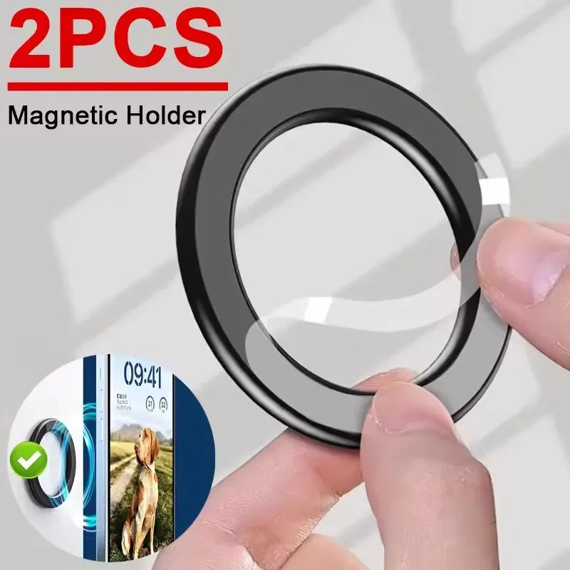 For MagSafe Magnetic Ring Holder Adhesive Strong Magnet Cellphone Wall Mount Mobile Phone Tablet Stand for IPhone 15 Pro IPad