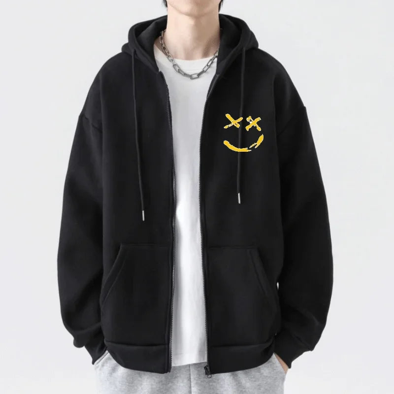 Men's Plus Size Coat 7XL 6XL Autumn Winter Hoodies Sweatshirt 110-185KG Oversized Loose Fit Jacket Sweater Big Size Male Clothes