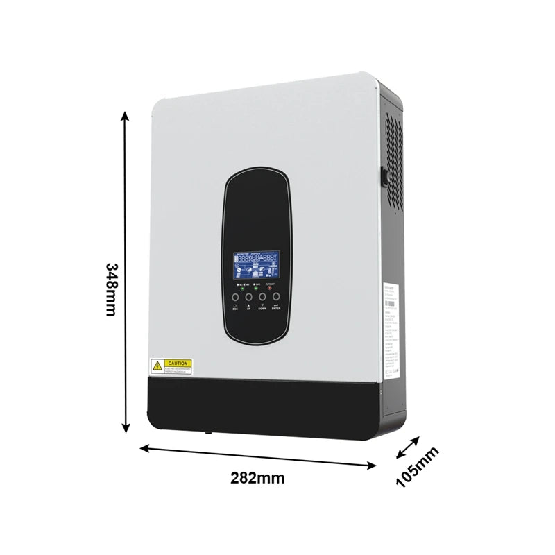 ECGSOLAX 3KW 1.8KW Solar Hybrid Inverter 12V 24V 230Vac With 80A MPPT Solar Charger Off-grid Hybrid Solar Inveter Max PV 450VDC