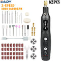 Mini Cordless Drill, 3-Speed Adjustable Rechargeable Rotary Tool, 1/33/62/110PCS Set, Small Grinder for DIY Craft