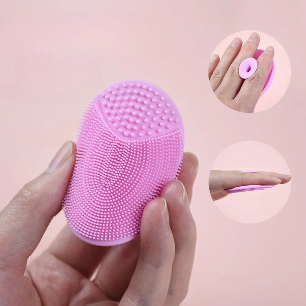 Soft Silicone Face Brush Cleanser and Massager Manual Facial Cleansing Brush Exfoliating Silicone Face Scrubber for Women Man