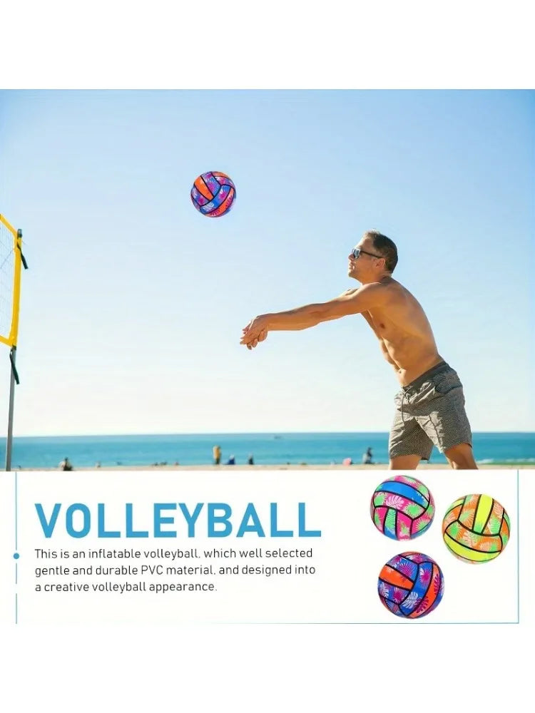 1/2 PCS Beach Volleyball - Durable PVC Floating Water Volleyball,Summer Outdoor Sports Accessory for Pool &Beach, Dynamic Design