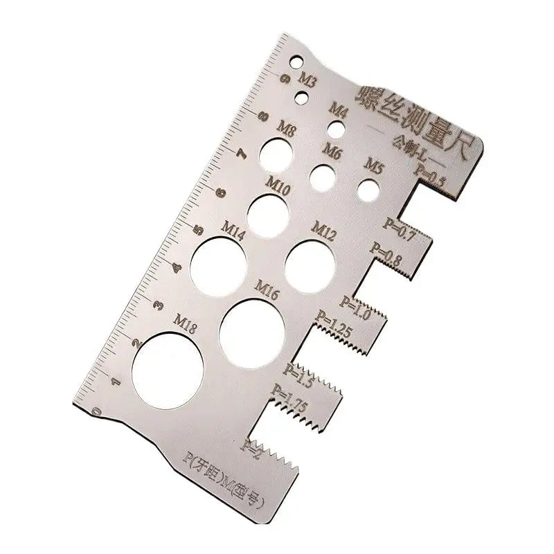 NEW Screw Thread Pitch Gauge Ruler Measuring Tool Bolt Nut Metric Machining Threads Screw Cutting Gauge Angle Model Measuring
