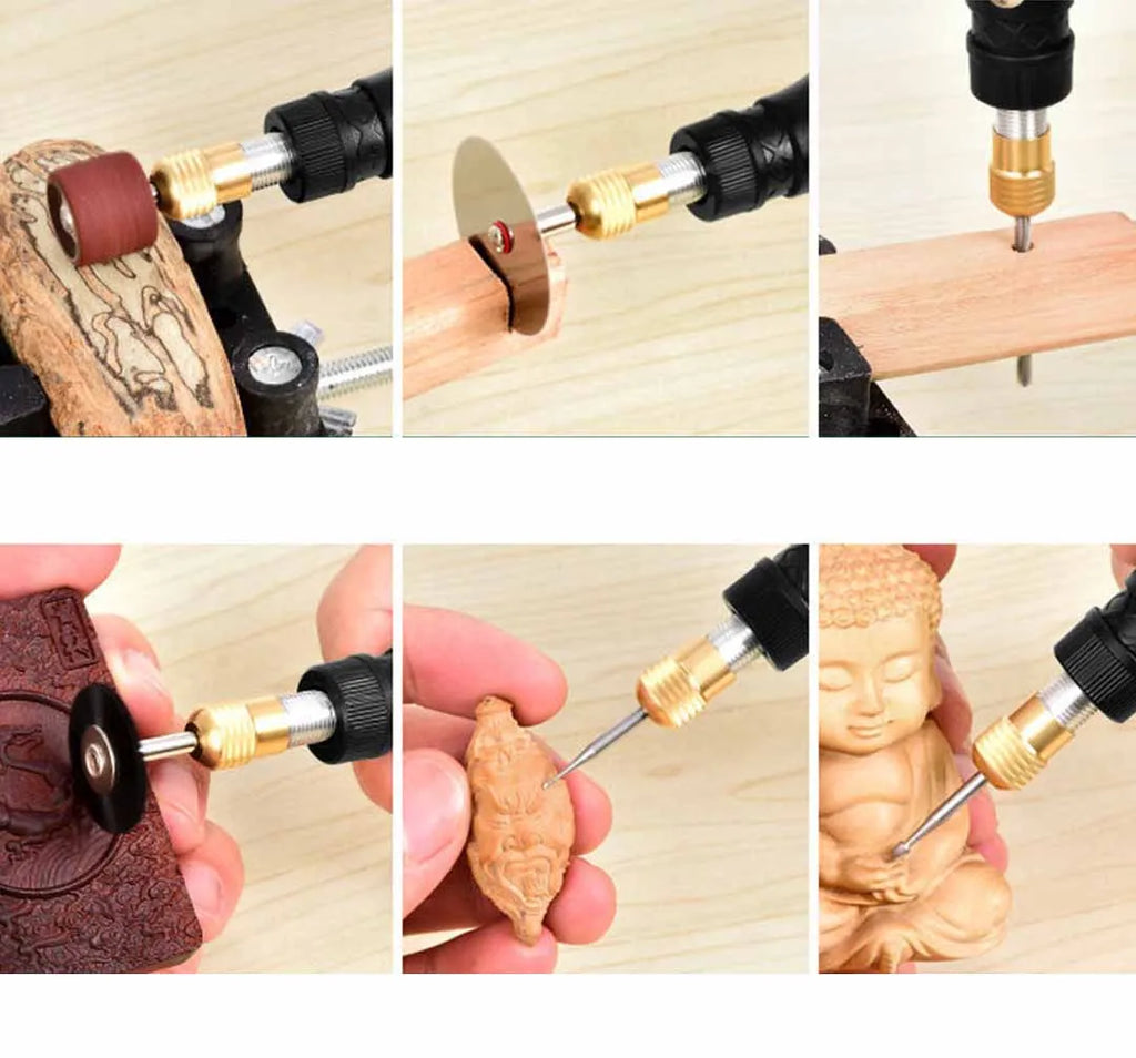 JANGKLIFE 9V Mini Drill Electric Carving Pen Variable Speed Rotary Tools Kit Engraver for Grinding Polishing
