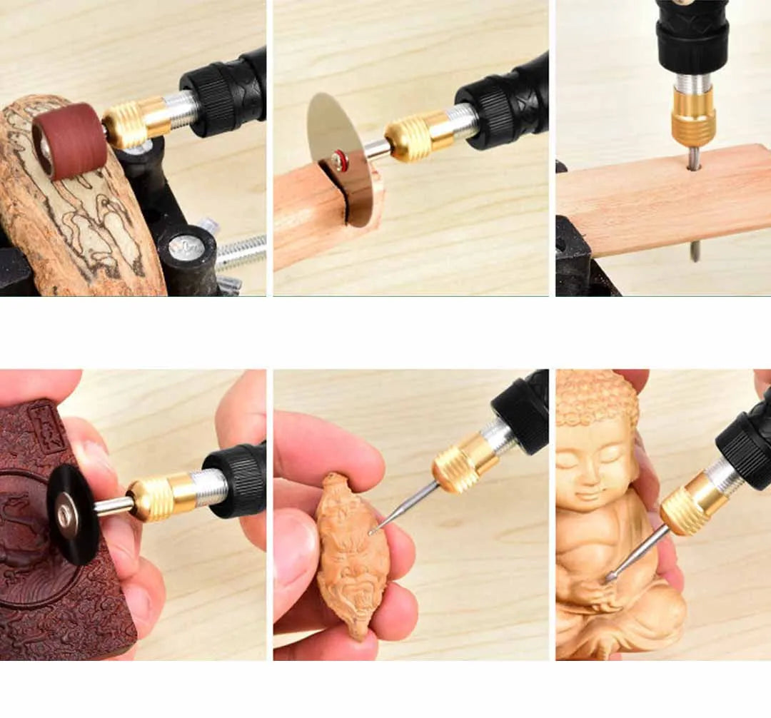 JANGKLIFE 9V Mini Drill Electric Carving Pen Variable Speed Rotary Tools Kit Engraver for Grinding Polishing