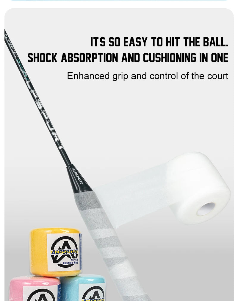 ALPSPORT 93S Imported Shock-absorbing Film Durability Improves Badminton Racket Feel and Reduces Vibration Handle Film ALP