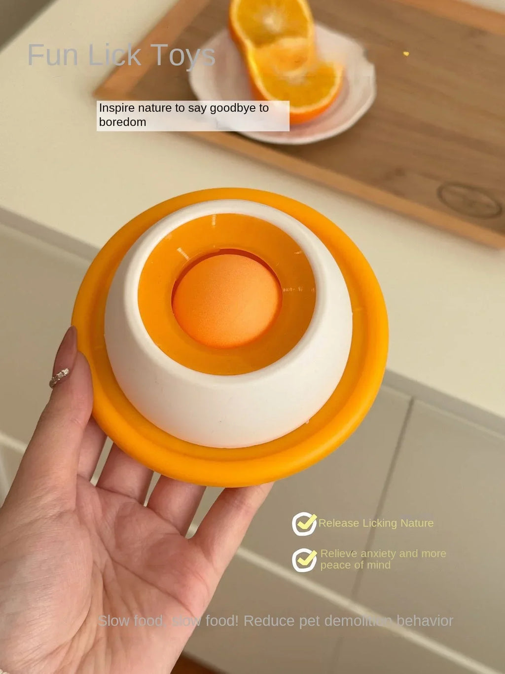 Pet Lick Toy Slow Feeding Dispenser Interactive Enrichment Training Crate Accessory for Dog Cat Puppy