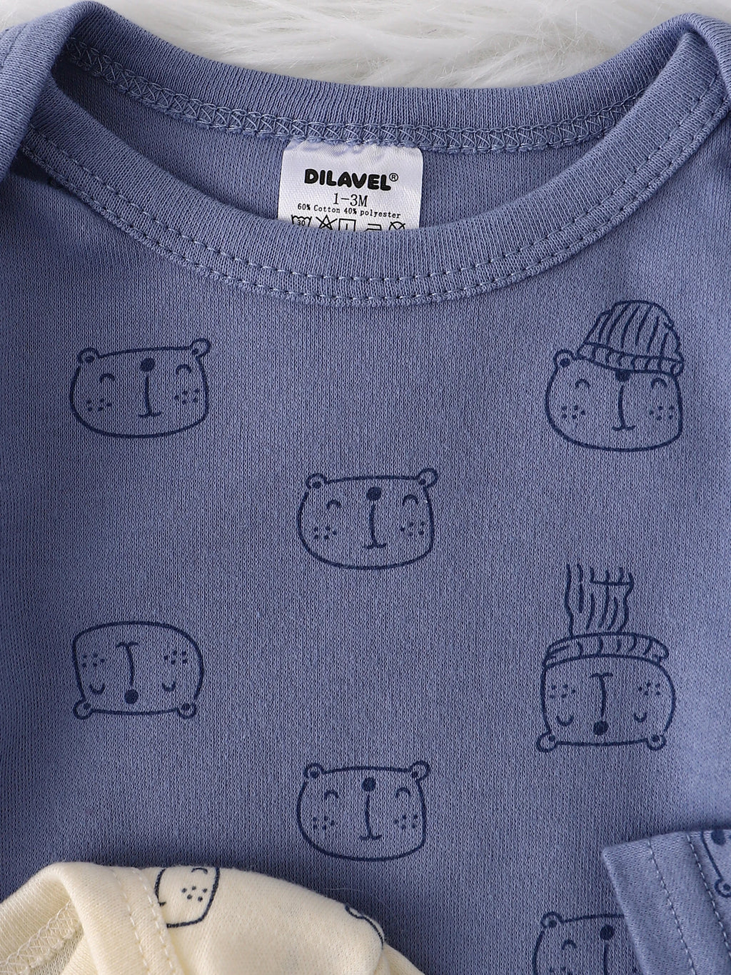 Baby Boy Onesie 3PCS New Style Baby Boy Clothes Spring/Autumn Long-Sleeved Onesie Cotton Fabric Suitable for 0-9 Months