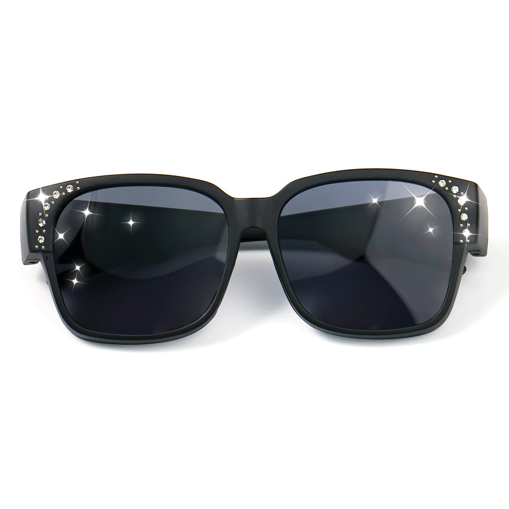 Oversized Square Fashion Sunglasses - Decorative Lenses for Fashion & Style, Stylish Eyewear, Elegant Eyewear Fashion Glasses