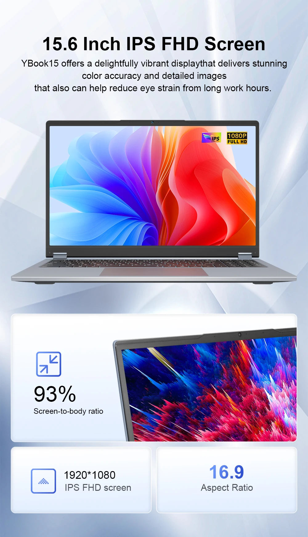 Ninkear YBook15 15.6 Inch 2 in 1 Laptop AMD Ryzen 3 3250U Notebook 16GB DDR4 512GB SSD FHD IPS Touch Screen 360° Convertible Laptop Windows 11 Backlit Keyboard for Study Office Work