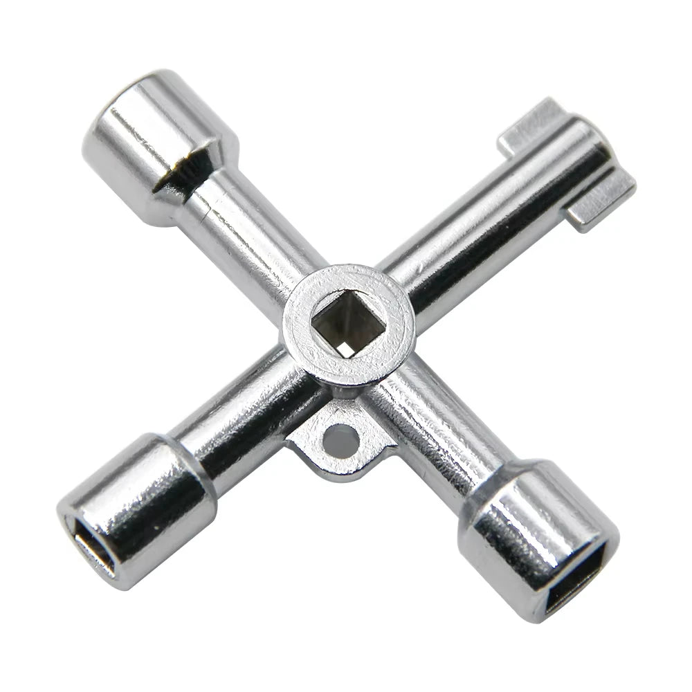 Multi-Functional Phillips Head Switch Wrench, 4-In-1 Portable Alloy Triangular Wrench, Suitable For Elevators, Electrical Cabine