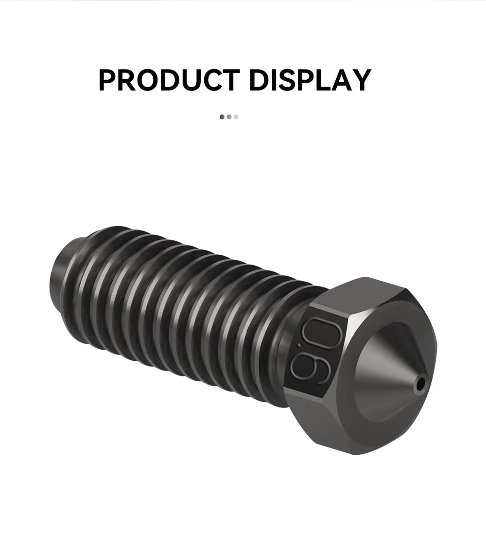 Volcano Nozzles For Anycubic Kobra 2 Neo Nozzle 0.4mm Brass Hardened Steel Nozzle For Anycubic Kobra 2 Pro/Plus 0.2 0.6 0.8mm