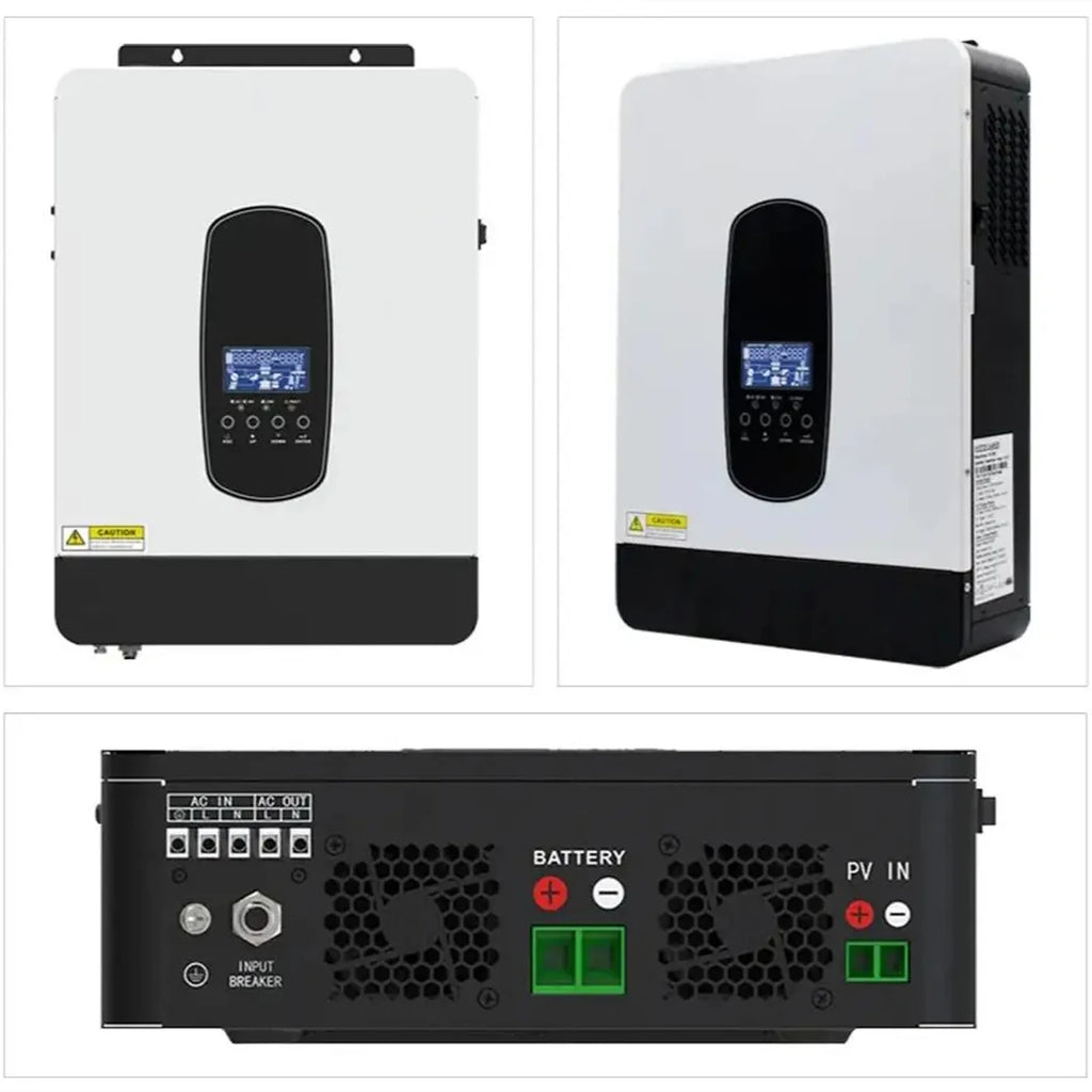 ECGSOLAX 3KW 1.8KW Solar Hybrid Inverter 12V 24V 230Vac With 80A MPPT Solar Charger Off-grid Hybrid Solar Inveter Max PV 450VDC