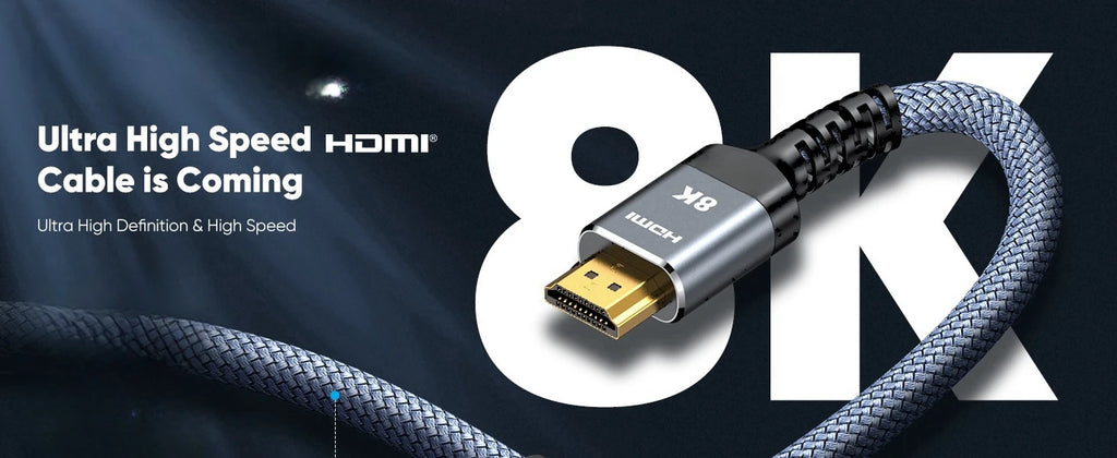 MIZIQIER long HDMI 2.1 Cables 8K60Hz 4K120Hz eARC HDCP2.3 48Gbps Ultra High Speed hdmi Braided cable for HDTV/PS5/TRX3080 3090